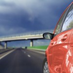 coche en carretera