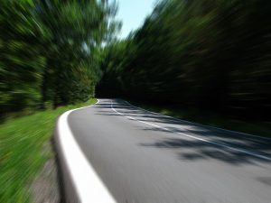 carretera en bosque